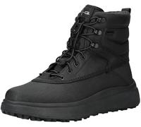 Winterboots GEOX "U GRANITO + GRIP B A", Herren, Gr. 45, schwarz, Lederimitat, Leder, Textil, unifarben, sportlich, Schuhe, Snowboots, Schnürschuh mit Warmfutter, Größenschablone zum Download (8658136