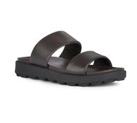 Geox Herren U SPHERICA EC6 A Slide Sandal, Dark Brown, 42 EU