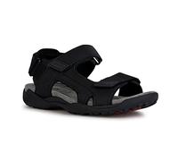 Geox Herren U TERRENO + Grip Sandal, Black, 46 EU
