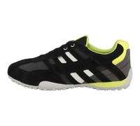 Geox Herren Sneaker Snake U4507A-022EK/C9151, dünne Sohle, Schwarz/Fluo Gelb, Gr. 40 EU