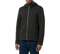 Geox Men's M Hood+Zip Sweater, Black, M