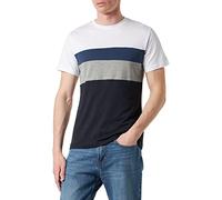 Geox Men's M T-Shirt, OPTiCALWHITE/BLUENIG, L