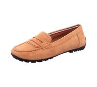 Slipper GEOX "D KOSMOPOLIS + GRIP" Gr. 40, braun (camelfarben) Damen Schuhe Slip ons mit Geox Spezial Membran (66313314-40)