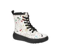 Geox Phaolae Kinder Stiefel Schuhe weiß bunt Kleckse - Größe 33
