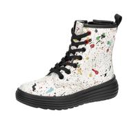 Geox Phaolae Kinder Stiefel Schuhe weiß bunt Kleckse für Kinder, weiß, Größe 33 EU