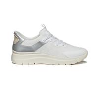 Geox Plummery Schuhe Slipper weiß silber Damen FASTin D670JB für Damen, weiß, Größe 40 EU