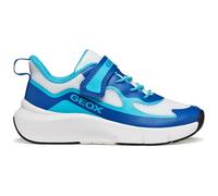 Sneaker GEOX "Geox Sneaker Lederimitat/Textil", Damen, Gr. 30, weiß, blau, Lederimitat, Textil, Schuhe Sneaker (47284301-30) weiß, blau