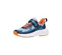 Geox Sneaker J PRO-RAN BOY Klettverschluss Lederimitat/Textil gedämpft Navy/Orange Gr. 35