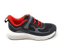 Geox PRO-Ran J65P7F Sportschuhe für Kinder, Schwarz und Rot, Klettverschluss, ergonomisch und dämpfend, Schwarz und rot, 36 EU