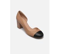 Geox Damen D VIRNILISA 65 B Pump, Beige/Black, 38.5 EU