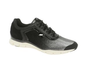 Geox Respira Sukie B Sneakers in schwarz silber Damenschuhe - Größe 35
