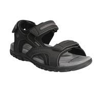 Geox Herren U Sandal Strada D Riemchensandalen, Schwarz Black Stone C9310, 43 EU