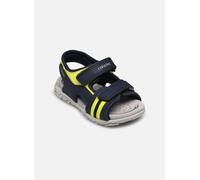 Geox Baby-Jungen B FLAFFEE Boy Sandal, Navy/Fluo Yellow, 20 EU