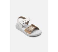 Geox Baby-Mädchen B LIGHTFLOPPY Sandal, White/Gold, 20 EU