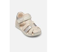 Geox Baby-Mädchen B MACCHIA Gir Sandal, White/Silver, 20 EU