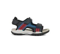 Geox J BOREALIS Boy A Sandal, NAVY/RED, 35 EU