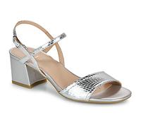 Geox Damen D New ERAKLIA 50 B Heeled Sandal, Silver, 38 EU