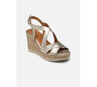 Geox Mädchen Ponza Espadrille Wedge Sandal, Lt Gold, 39 EU