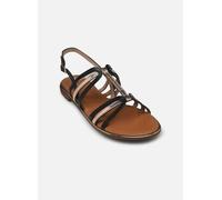 Geox Damen D Sozy Plus C Slide Sandal, Black/Lt Gold, 40 EU