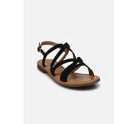 Geox D Sozy S Y Flat Sandal, Black, 39 EU