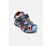 Geox Sandalen Lederimitat/Mesh Blau/Orange - 32