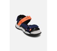 Geox J Borealis Boy E Sandal, Navy/ORANGE, 24 EU