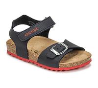 Geox Jungen J Ghita Boy B Sandalen, Navy Red, 24 EU