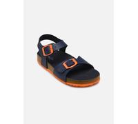 Geox J Ghita Boy C Sandal, Navy/Orange, 28 EU