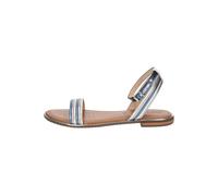 GEOX Leder Sandalen, blau, 39 Blau/ Silber