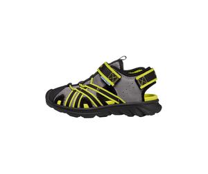 Geox Sandalen Lederimitat/Mesh Grau/Gelb - 27