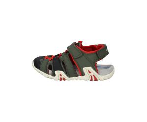 Geox Sandalen Lederimitat/Textil Dunkelgrün - 21