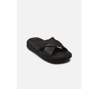 Geox U SPHERICA EC6 B Slide Sandal, Dark Brown