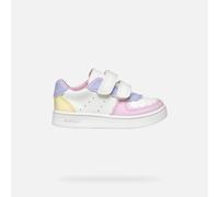 Geox Baby-Mädchen B ECLYPER Girl A Sneaker, White/Lt Yellow, 21 EU