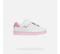 Geox Eclyper Kinderschlupfhalbschuhe EU 34 White / Dark Pink