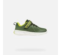 Geox Junior Foot Run Military/Lime Barfuß-Sportschuhe | Gr. 25