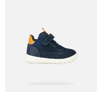 Geox B HYROO Boy Ankle Boot, NAVY/OCHRE