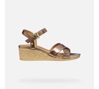 Geox Ischia Corda Espadrille-keilsandalen EU 38 1/2 Dark Beige