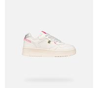 Geox Sneaker Lederimitat Ivory - 32