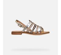 GEOX Schuhe Maddalusia C Dame Grau/off-white 36