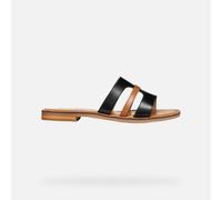 GEOX Schuhe Maddalusia C Dame Schwarz/tabak 36