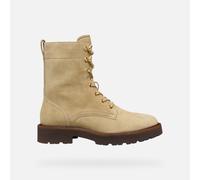 Geox Schnürstiefel mit Reißverschluss Modell 'Norize' in Sand, Größe 41