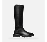 Stiefel GEOX "Geox Stiefel Leder/Synthetik", Damen, Gr. 39, schwarz, Leder, Synthetik, Schuhe (52877962-39) schwarz