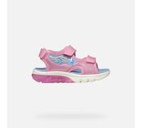 Geox J CIBERDRON G Sandal, Pink/Lt Sky, 25 EU