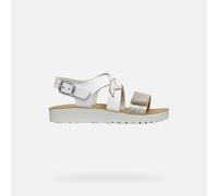 GEOX Schuhe Sandal Costarei Mädchen Weiß/silber 36