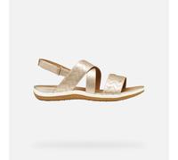 Geox Damen D Vega B Flat Sandal, LT Gold, 37 EU