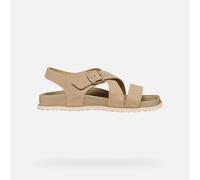 Geox Damen D SANDYBETT B Flat Sandal, LT Taupe, 37 EU