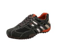 Geox Herren U Snake K Sneaker, Dk Grey Off White, 40 EU