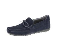 Geox Snake Mokassin Schuhe dunkel-blau Schleife U3507D für Herren, blau, Größe 41 EU