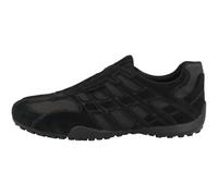 Geox Sneaker U Snake Original Herren Nubukleder/Veloursleder Geox-Spezialmembrane Schwarz Gr. 45