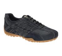 Schnürschuh GEOX "U SNAKE ORIGINAL", Herren, Gr. 39, blau (navy), Textil, Veloursleder, Schuhe, Schnürschuh, Freizeitschuh mit Geox Spezial Membrane (27016051-39) navy
